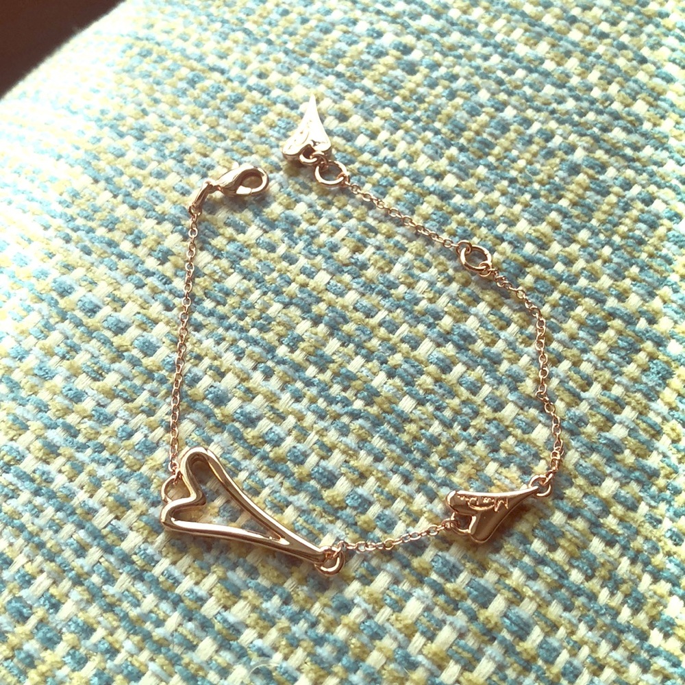 Rose Gold Hearts Bracelet